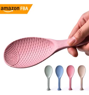 China 2021 Sustainable New Product Amazon Cartoon Fish Plastic Kitchen Rack Rice Spoon for sale