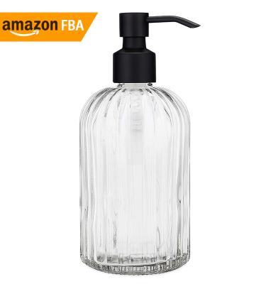 China Stock Foam Soap Dispenser 2021 Alibaba Mason Jar Soap Dispenser With Metal Glass Soap Pump NEW / Black Cali for sale