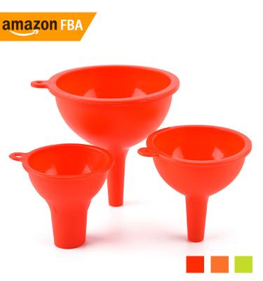 China 2022 Viable Collapsible Spill Free Silicone Funnel Set for sale