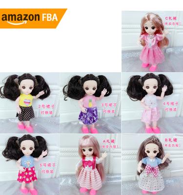 China 2021 Stock Wholesale MODEL TOY Alibaba 3D Contact Lenses Doll Dress Cosmetic Clothes 16cm Bjd for sale