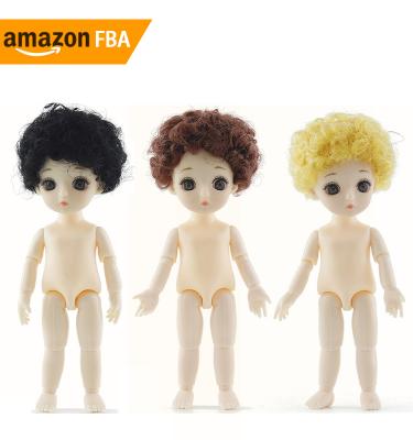 China 2021 MODEL TOY Alibaba Stock Wholesale Cosmetic 3D Contact Lenses Bjd Doll 16cm/Short Curly Hair for sale