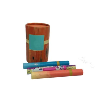 China Handmade Luxury Custom Cosmetic Tube Round Round Color Logo Color Logo Cosmetic Paper Tube for sale