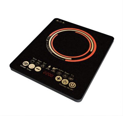 China Button type induction cooktop 1500W small home appliance smart black crystal dish stove for sale