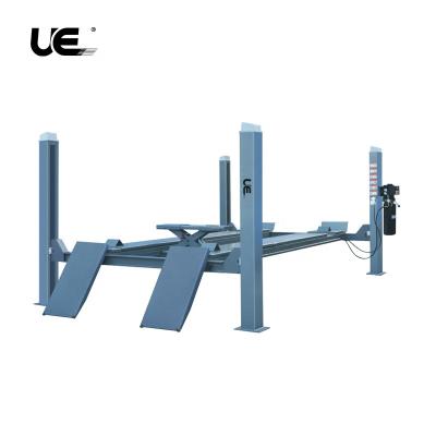 China Maintanence UE-5A 4 Best Pole / Garage Four Post Auto Parking Crane Car Lift For Repairing Car Wheel Alignment 3.5T 4T 5T for sale