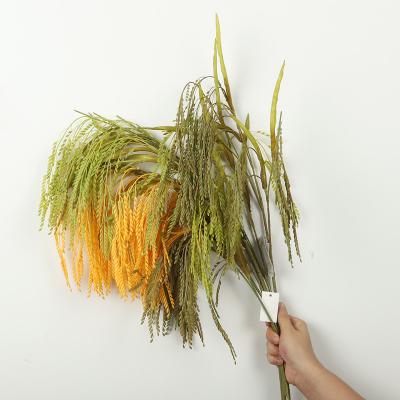 China Wholesale Beautiful Hot Sale Colorful Artificial Flower Long Plastic Rice Straw Strands For Decoration Flocking for sale