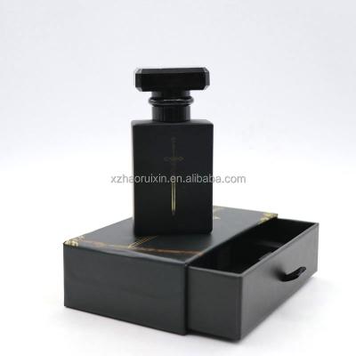 China Eco-friendly Recyclable Custom 1oz Matte Black Fragrance Bottle With Logo And Packaging Gift Box for sale