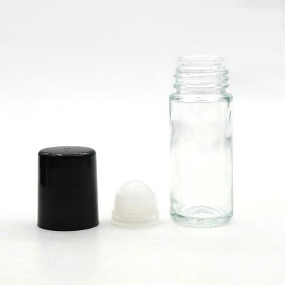 China Recyclable Plastic Roll On Glass Roll On Empty Deodorant Bottle 30ml PET Roll On Ball Bottles Packaging for sale