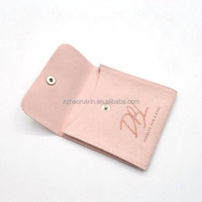 China Recyclable Customized Luxury Logo Waist Bags Velvet Envelope Flap Jewelry Pouch for sale