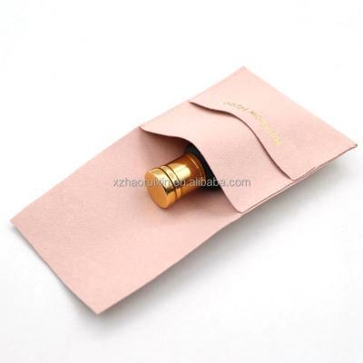 China Small Luxury Recyclable High Quality Suede Cloth Envelope Jewelry Gift Bag With Flap for sale