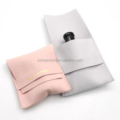 China Recyclable Custom Jewelry Perfume Pouch Suede Envelope Bag With Logo for sale