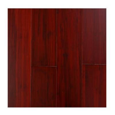 China Cherry Color Click Traditional Wick Woven Bamboo Flooring Interlocked Stained Laminated Wick Lumber for sale