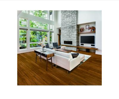 China Modern Hot Sales Hand Scuffed Hand Painting Black Solid Strand Woven Best Quality Low VOC Eco-Friendly Hardwood Bamboo Flooring for sale