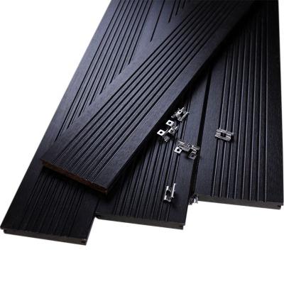 China Modern Environmentally Friendly Dark Carbonized Wicking Woven Bamboo Outdoor Decking for sale