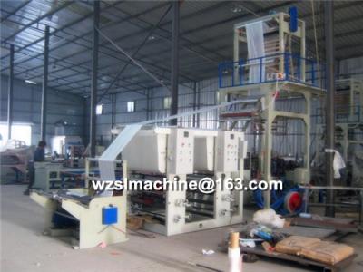 China HDPE Film Blowing Machine with Gravure Printer for sale