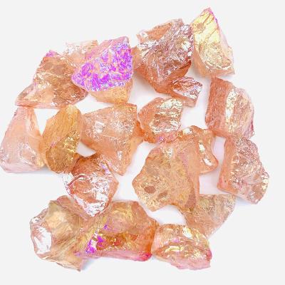 China China Aura Clear Quartz Raw Natural Crystal Rough Stone 3-5cm Angel Aura Coating Rock Stone Wholesale for sale