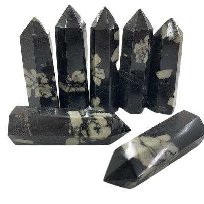 China Natural Europe Quartz Towers Plum Blossom Jade Points Gemstone Crystals Healing Stones For Home Decoration for sale