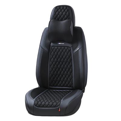 China Soft diamond shape in the middle new type of attractive price heated new leather car seat cover for sale