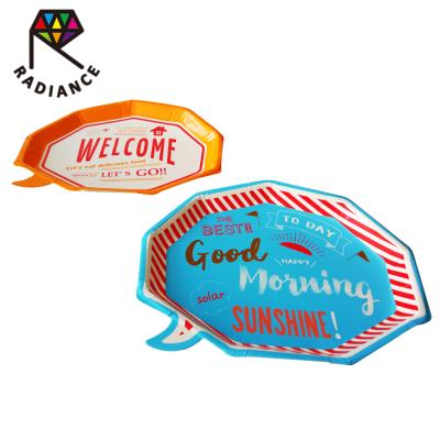 China 250*210mm Cute Car Shape Paper Plate Disposable Greaseproof Paper Plate for sale