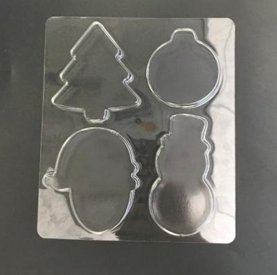 China Disposable PET Christmas Chocolate Mold With CIQ Certificate for sale