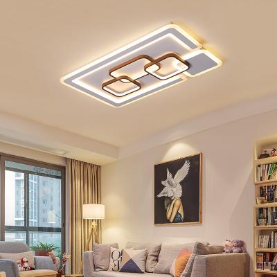 China Modern Square Family Home Indoor Outdoor Mounted Living Room LED Ceiling Lamp Factory Modern Led Ceiling Lighting for sale