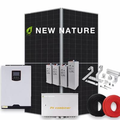 China Full set 10000w solar system 3KW 5KW 8kw 10KW home solar hybrid power system for home for sale