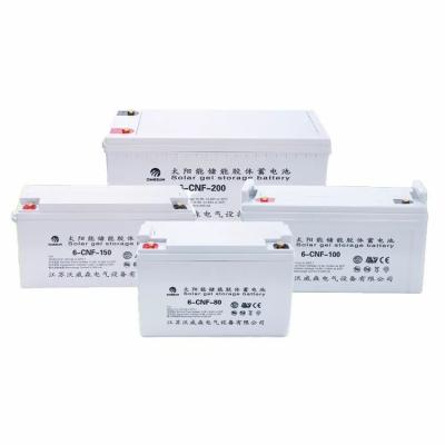 China Electric Power Systems 12V Vrla Deep Gel Cycle Solar Battery Installation Solar Photovoltaic Battery 12v100ah 150ah 200ah 250ah for sale