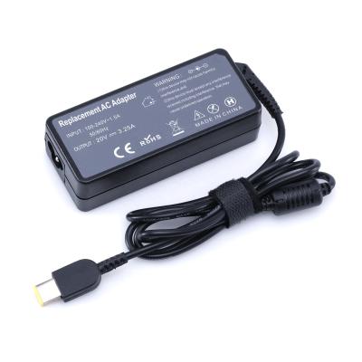 China USB Single Pin New Style Adapter 65W 20V 3.25A Laptop Charger for LENOVO for sale