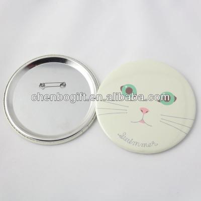 China Hot Sale Metal 100mm - 150mm Size Tinplate Button Badge, Round Metal Pin Badge for sale