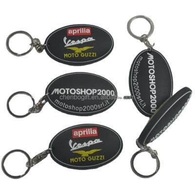 China Customized Soft Rubber Double Sides 3d Logo Rubber Key Chain, Soft PVC Plastic Key Chain, 3d Embossed Key Chain for sale