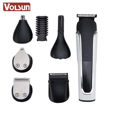 China IPX5 6 In 1 LED Multifunction Waterproof Trimmer Set Men's Grooming Razor Set for sale