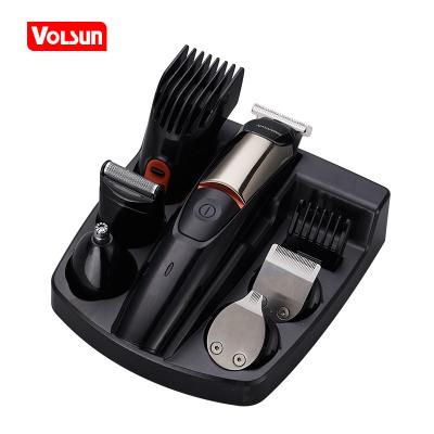 China Outdoor 5 in 1 Rechargeable Electric Hair Trimmer Man Grooming Kit Beard Shaver Body Trimmer for sale