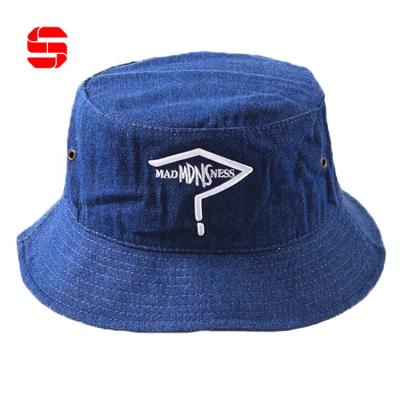 China Wholesale Bulk Embroidery Sun Fisherman Sun Hats Cotton Breathable Comfort Unisex Outdoor Fishing Custom Men Hunting Hat Denim Bucket Hat for sale