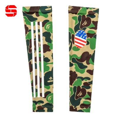 China High Quality Sports Anti-UV Camouflage Running Cycling Basketball Football Compression Arm Recycling Cooling Sleeve For Sun UV Protection for sale