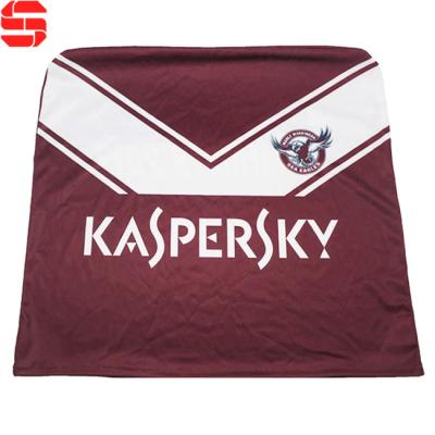 China Flexibility Football Club SQUARE Customized Logo Fire Retardant Fabric Stadium Seat Covers Stadium Chair Covers for sale