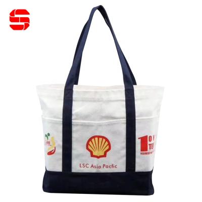 China Large Custom Eco-Friendly Promo Organic Empty Raw Beach Reusable Shopping Bags Cotton Beauty Tote Bags Canvas Bags Gift Bulk Bag With Logos for sale