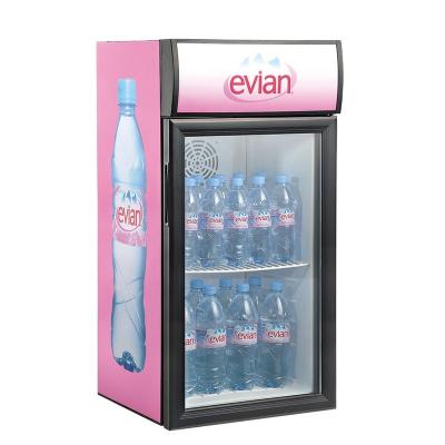 China Upright Single-Temperature Display Refrigeration Equipment Beverage Cooler With Glass Door for sale