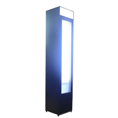 China Single-temperature Display Static Cooling Upright Freezer With Glass Door for sale