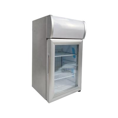 China Single-temperature Factory Sale Best Mini Fridge Counter Top Pepsi Refrigerator With Glass Door for sale