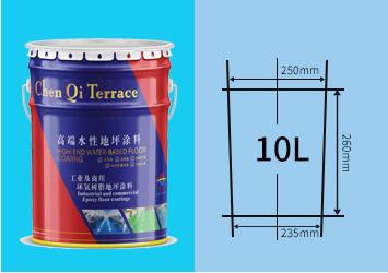 China Runder Metall 10L Farbe Eimer für wasserbasierte Epoxy-Bodenfarben zu verkaufen