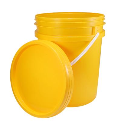 China PE 18L Latex Plastic Paint Pails With Lid Plastic Handle UN Rated for sale