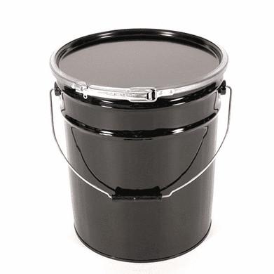 China Round Metal Grease Bucket With 5 Gallon Capacity Rubber Gasket For Grease Storage zu verkaufen