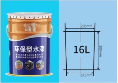 中国 Colorful Tinplate Steel Pail With Customized Lid Rubber Gasket And Stackable Design 販売のため