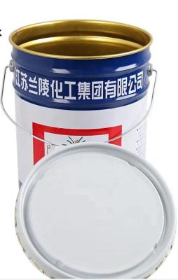 China Customizable Logo Ink Bucket with Metal Handle and Gold Coating en venta