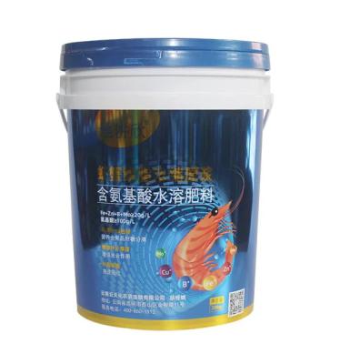 China 20KG Plastic Printed Fertilizer Bucket Container for sale