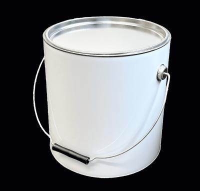 China Small Round Tin Can With Lever Lid Perfect For Storing And Transporting Chemicals for sale