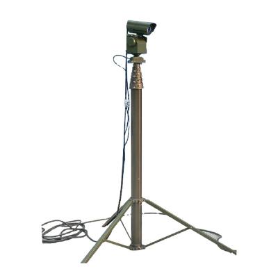 China Aluminum Alloy Military Electric Emergency Light Tower Mast Crank CCTV Camera Telescopic Pole for sale