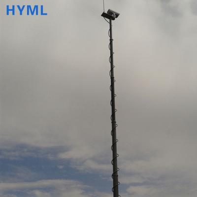 China Aluminum alloy telescopic surveillance camera mast on site protection for sale