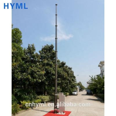 China Aluminum alloy telescopic mast with ground base for sale