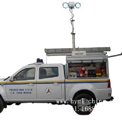 China WAREHOUSE vehicle roof-mounted telescoping light tower camera mast for sale