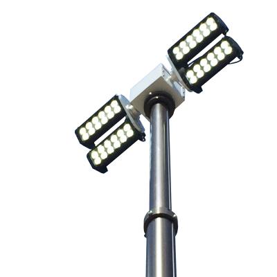 China Police Vehicle Mounted Pneumatic Telescoping Mast Light Up Telescopic Light Tower for sale